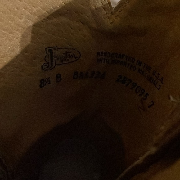 LAST CHANCE BEFORE DONATING Justin Boots - Picture 6 of 6